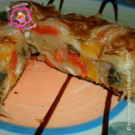 Rotolo arcobaleno di pasta sfoglia