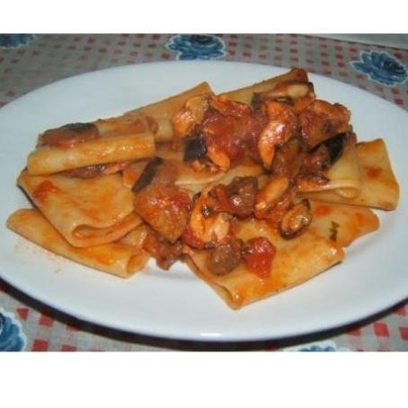 Paccheri melanzane e cozze