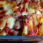 Paccheri al forno con salsiccia
