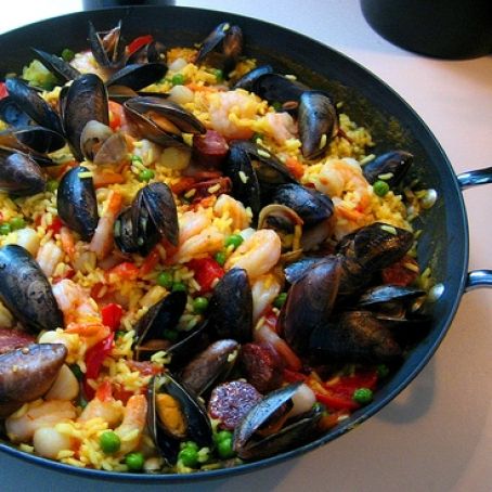 Paella de marisco