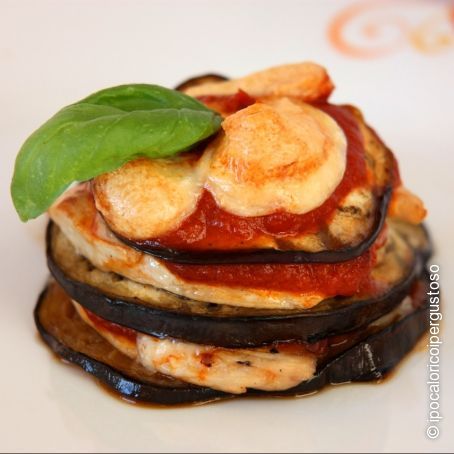 Parmigiana di pollo e melanzane