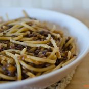 Pasta e lenticchie con spaghetti