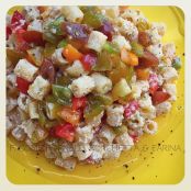 Pasta fredda con ricotta e tanti pomodorini