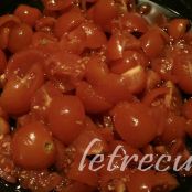 Pasta con pomodorini e ricotta salata - Tappa 1