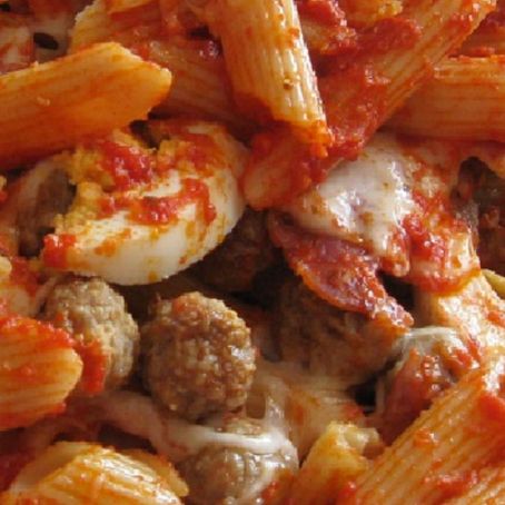 Pasta al forno con polpette