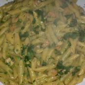 Penne zucchine e gamberetti 