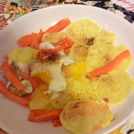 Mix di patate, uova e carote