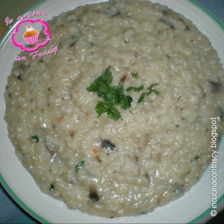 Profumo d'autunno, riso e funghi