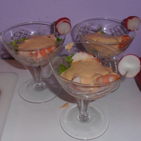 Cocktail di gamberi e scampi