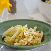 Pasta panna e fiori di zucca.