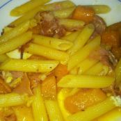 Penne zucca e speck