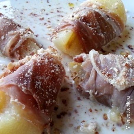 Pere, speck e gorgonzola