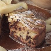 CIAMBELLA CON PERE E CIOCCOLATO FONDENTE