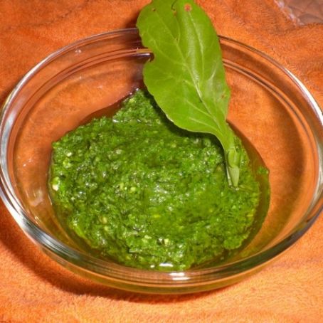 Pesto di rucola con il frullatore