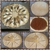 Fiore di pasta sfoglia alla Nutella - Tappa 1