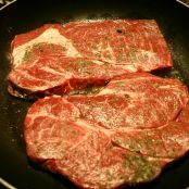 Filetto di manzo con crema di pepe verde in salamoia - Tappa 1