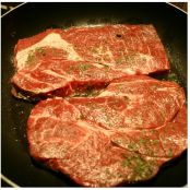 Filetto di manzo con crema di pepe verde in salamoia - Tappa 1