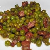 Piselli con pancetta