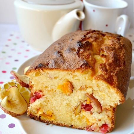 Plum-Cake al Limone, Mele e Canditi