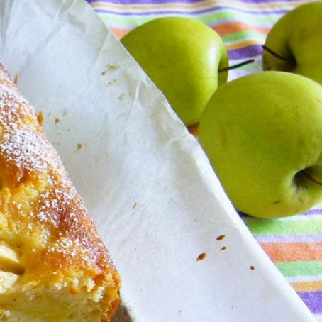 plumcake con mele e arance (senza burro e olio)