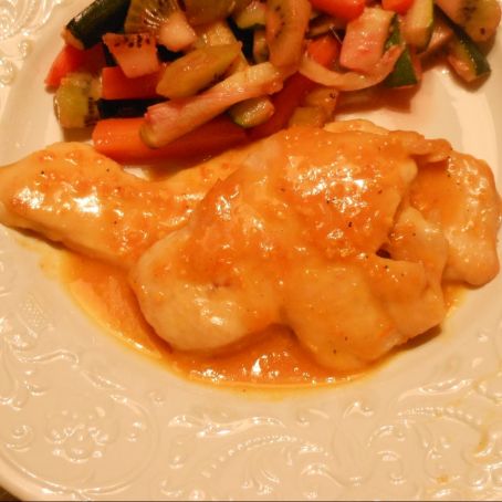 Pollo con carote e arance