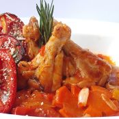 Petto di pollo in padella alla cacciatora