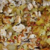 Pollo e patate fatte in padella....