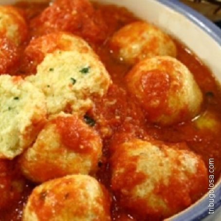 Polpette di ricotta col sugo