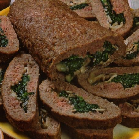 Polpettone spinaci e mozzarella