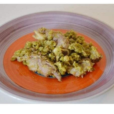 Agnello con i piselli