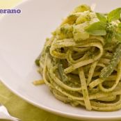 Bavette al pesto, patate e fagiolini