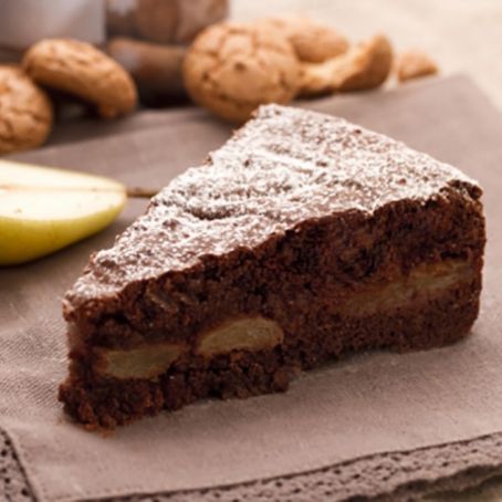 Torta di pere e cioccolato.