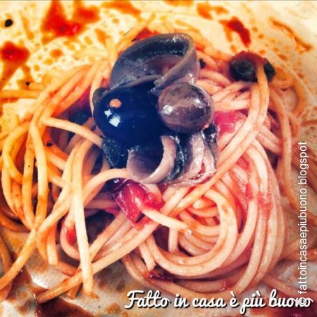 Spaghetti al sapore mediterraneo