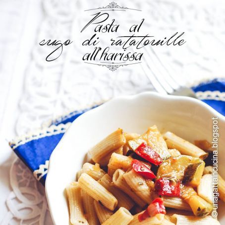Pasta al sugo di ratatouille all'harissa