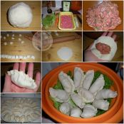 Ravioli cinesi di carne al vapore - Tappa 1