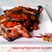 FARAONA CON FUNGHI E SALSICCIA - Tappa 1