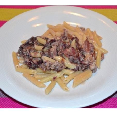Pasta radicchio e gorgonzola
