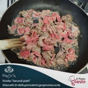 Stracetti, pomodorini, gorgonzola e rucola - Tappa 2