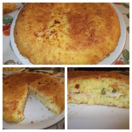 Torta di riso fatta in padella