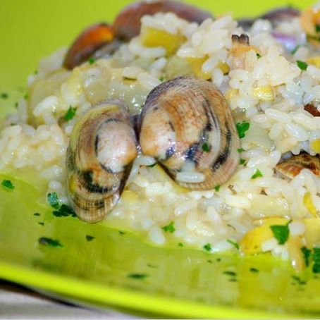 oOo   RISOTTO CON CARCIOFI E VONGOLE   oOo
