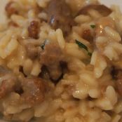 Risotto ai funghi e salsiccia