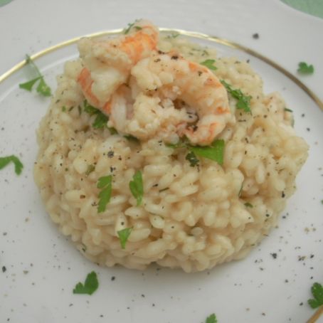 Risotto allo champagne e scampi