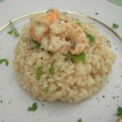 Risotto allo champagne e scampi