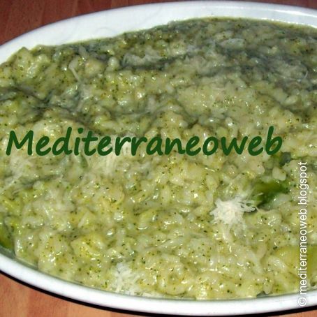 Risotto con broccoletti e provolone piccante