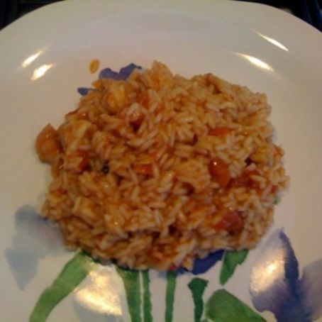 Risotto con calamari e gamberetti