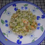 Risotto con zucchine e gamberi rossi - Tappa 1