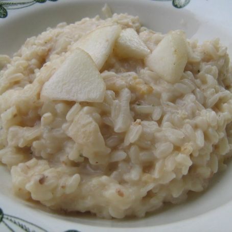 RISOTTO PERE, GORGONZOLA E NOCI
