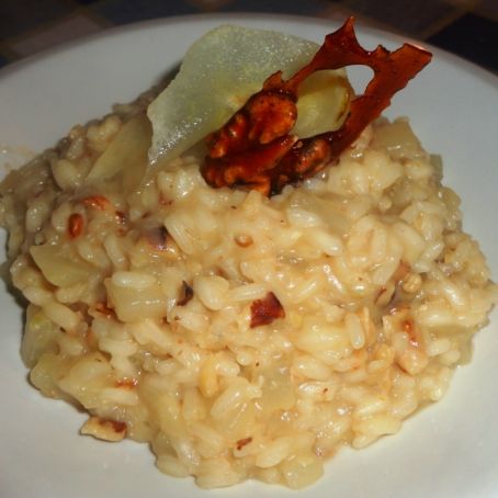 Risotto pere e noci