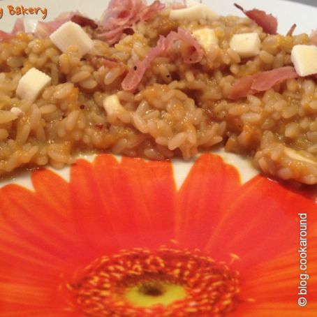 Risotto allo speck zucca e zafferano