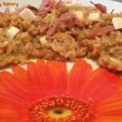 Risotto allo speck zucca e zafferano